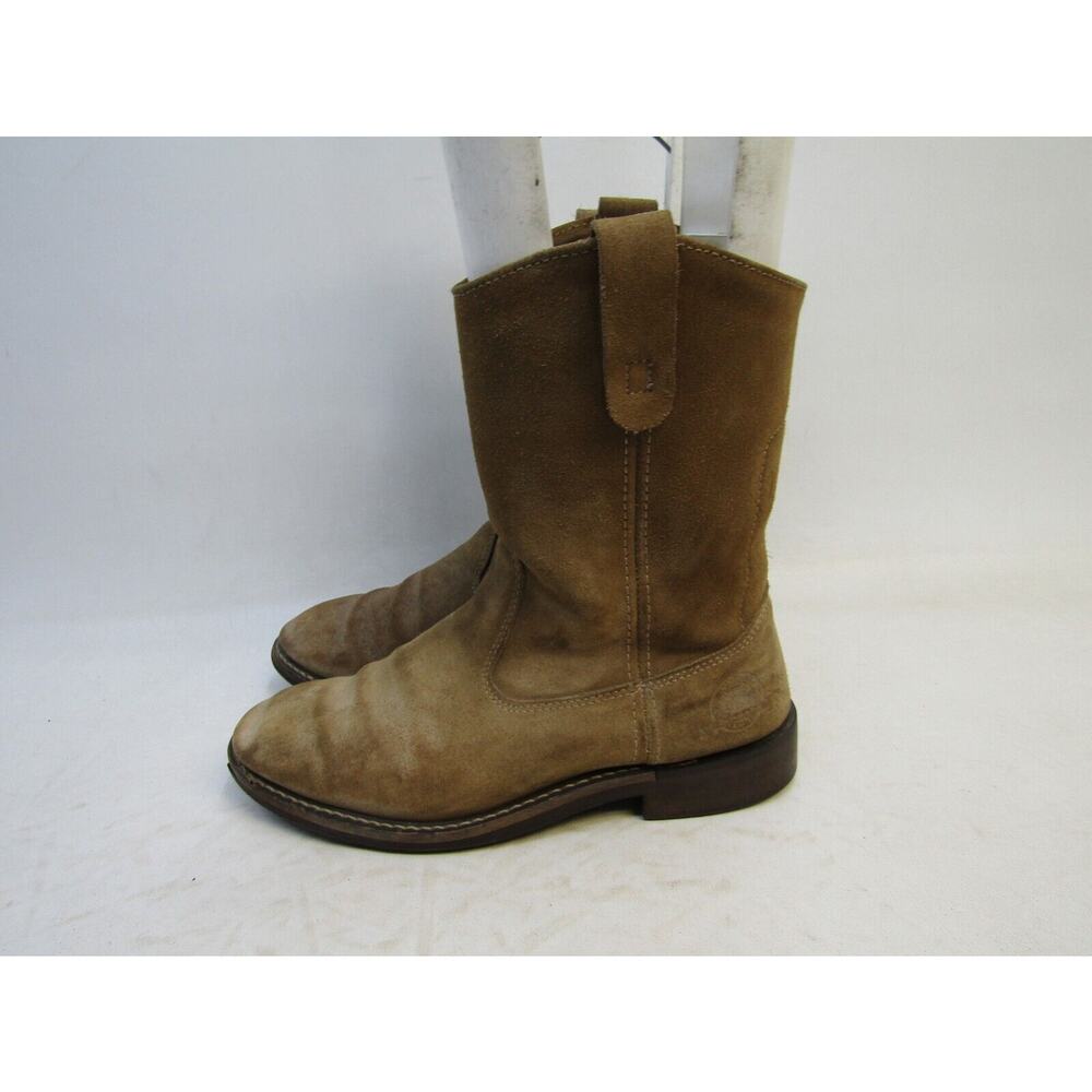 Del Rio Mens Size 9 D Brown Suede Western Cowboy Boots